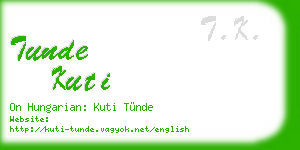 tunde kuti business card